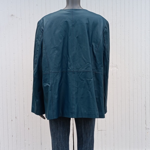 Maggie Barnes Ladies Genuine Luxury Leather Jacket/Coat (2X 22/24W) - Picture 12 of 17